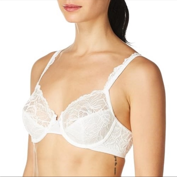 Bali Lace Desire Underwire Bra, Full-Coverage Size 38C White - Picture 2 of 8